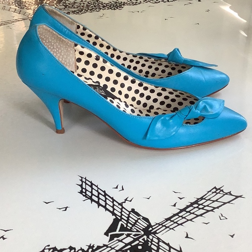 Vintage Pumps fro early 90’s SugarBabies Turquoise - Picture 4 of 9